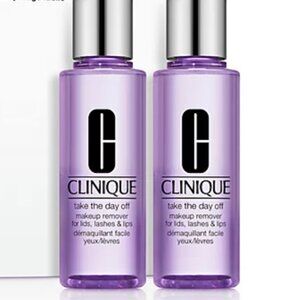 2 x Clinique Take The Day Off Makeup Remover For Lids, Lashes & Lips 6.7 Oz NEW
